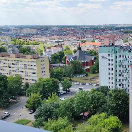 Aleda Tower, 14 Floor, Balkon Apartamento Szczecin