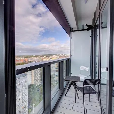 Aleda Tower, 14 Floor, Balkon Apartamento Szczecin