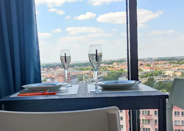 Aleda Tower, 14 Floor, Balkon * Szczecin
