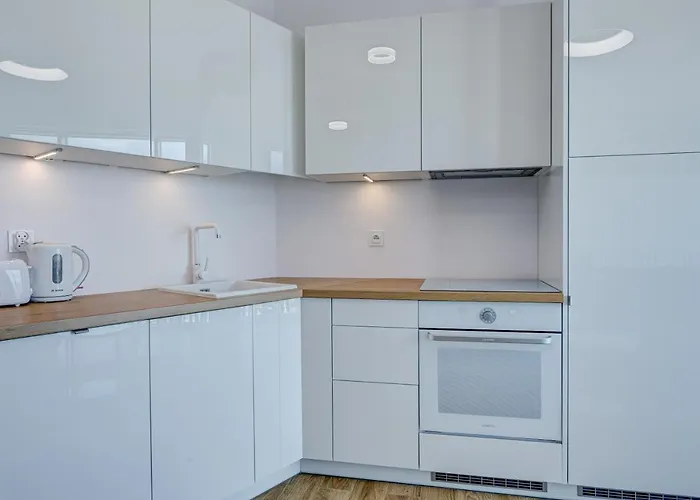 Apartment Aleda Tower, 14 Floor, Balkon Szczecin